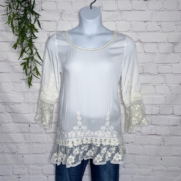 Sundance Tops - Sundance Bethrothed Embroidered Tunic medium